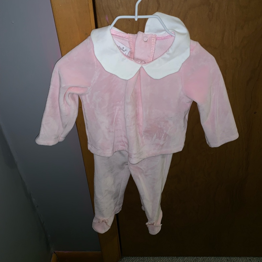 Pink Velvet 2 Piece Set